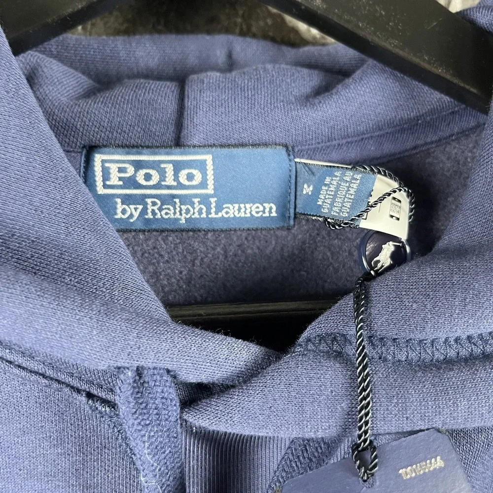 Polo Ralph Lauren Men's Vtg USA Flag Fleece Hoodie Medium -NEW